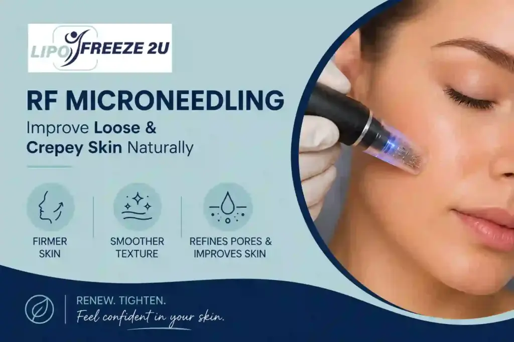 Can RF Microneedling Help Improve Loose and Crepey Skin Derby?